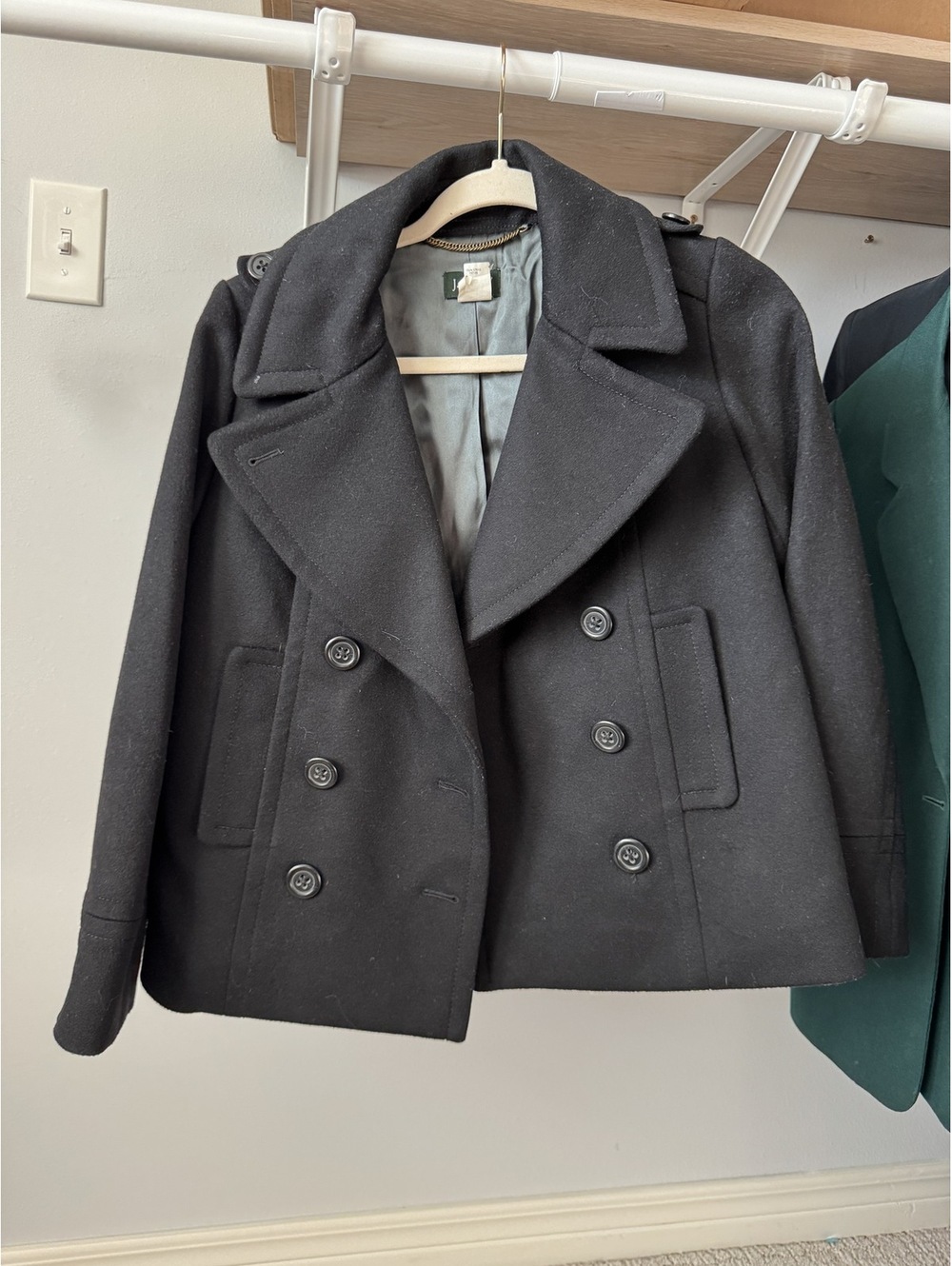 JCrew short peacoat